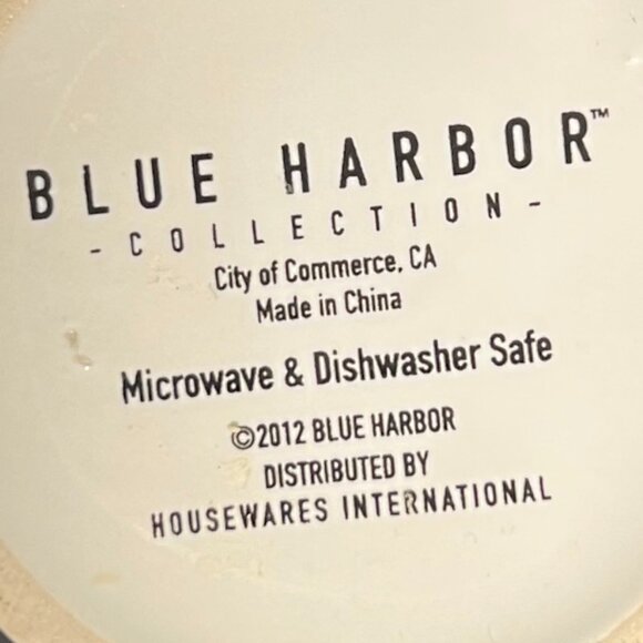 BLUE HARBOR Tall & Tapered Floral Ceramic Mug w/ Two-Tone Green Blossoms - Picture 13 of 13